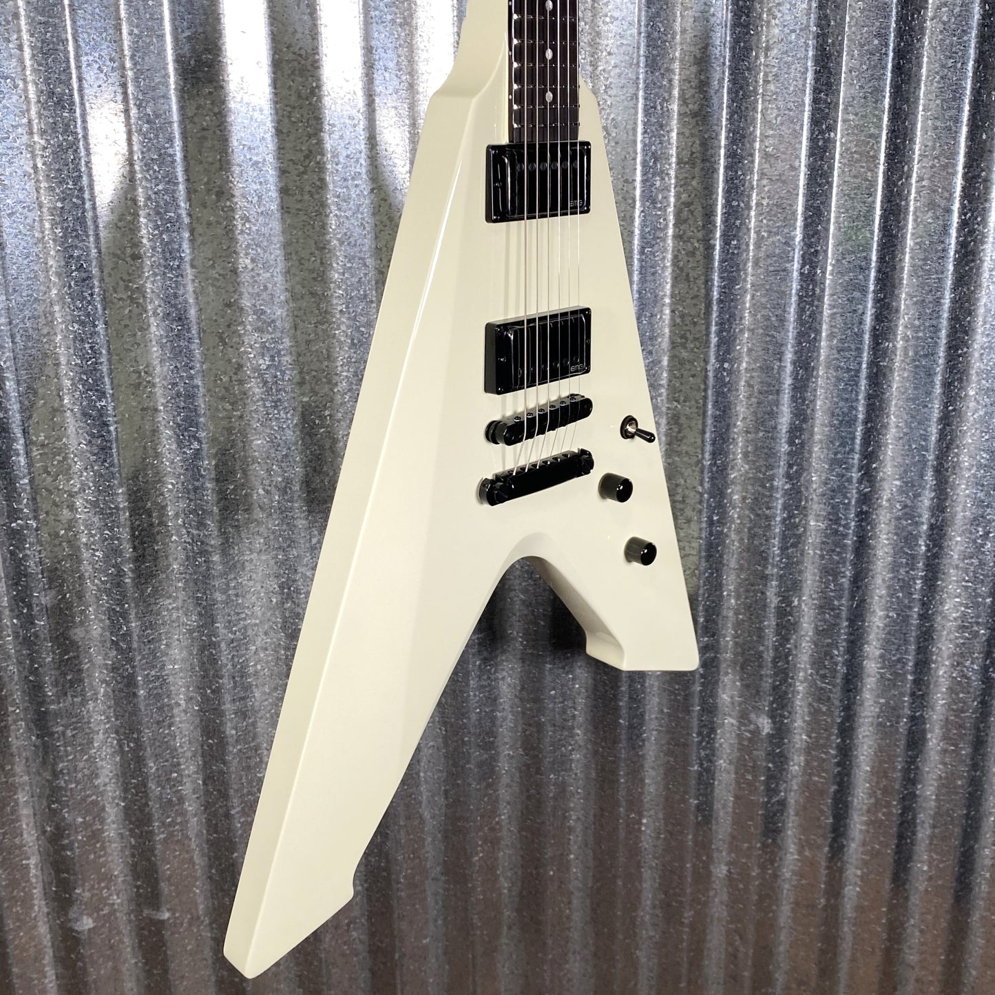 ESP LTD Vulture James Hetfield Olympic White EMG Guitar & Case #1178 B Stock