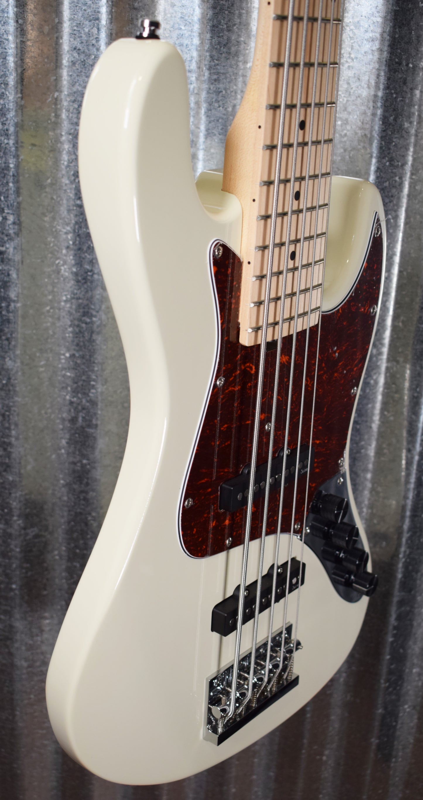 Sadowsky Design RSD Metro Express Vintage JJ 5 String Bass Olympic White & Bag B Stock #1220