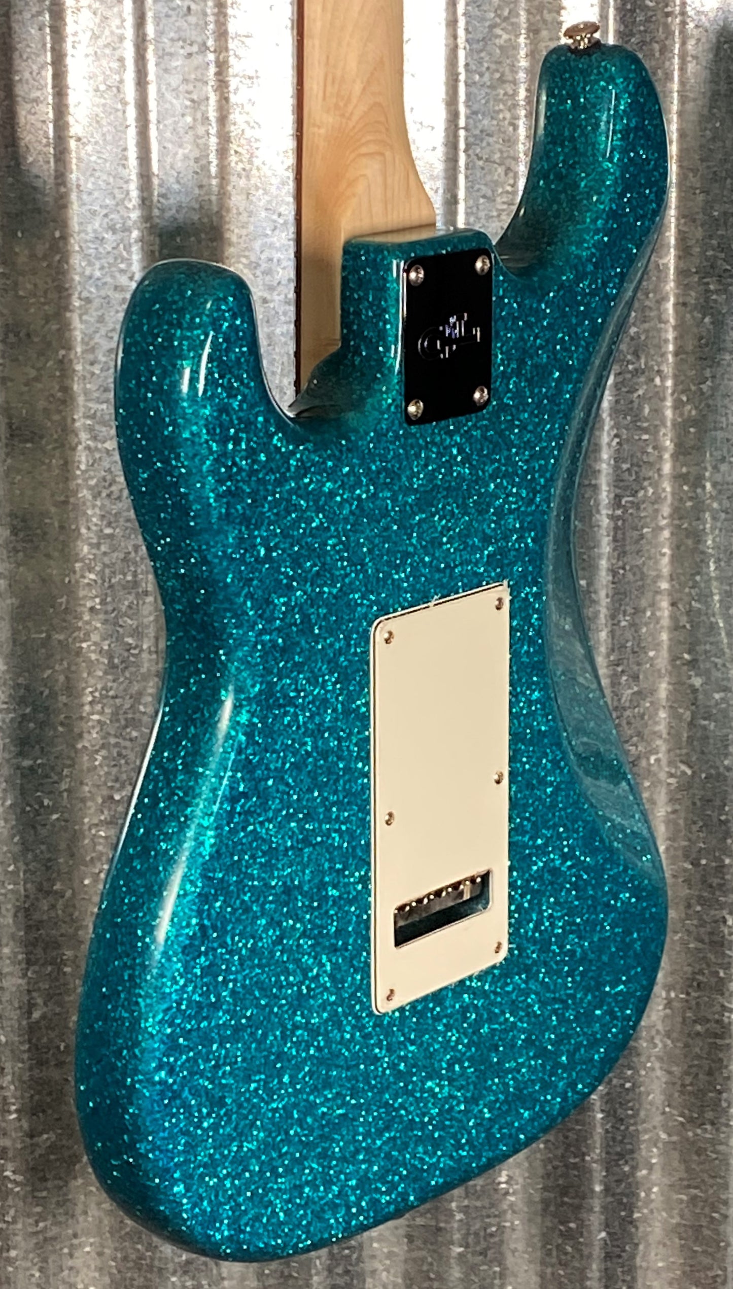 G&L USA Comanche Turquoise Metal Flake Guitar & Case #7175