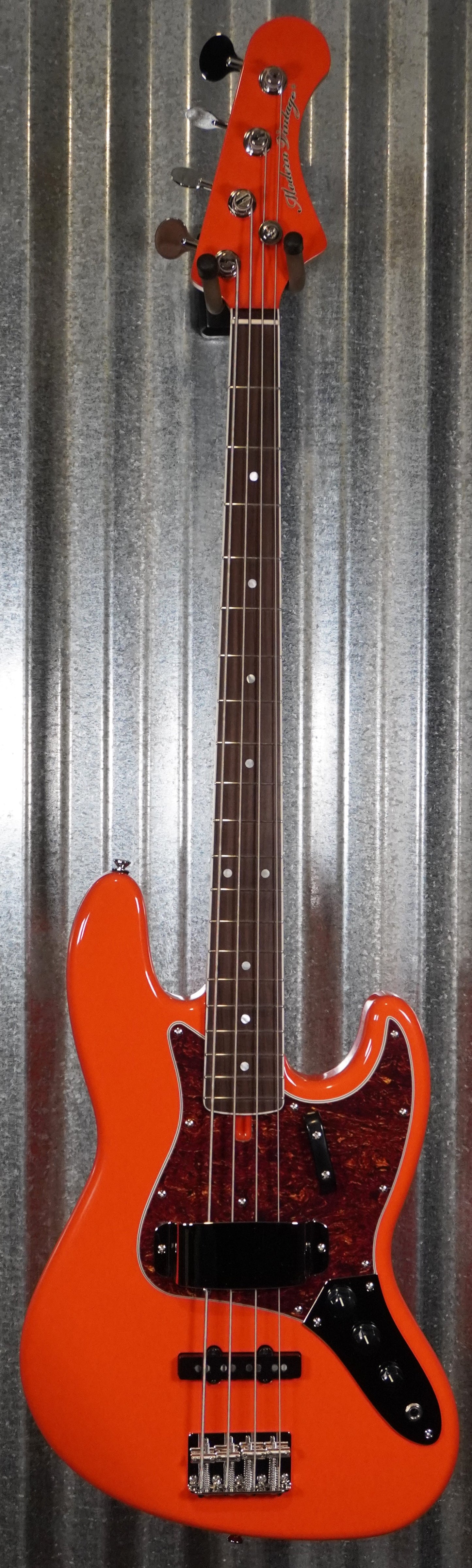 Modern Vintage MVJ4-66 60's Vintage 4 String Jazz Bass Fiesta Red & Bag #1136