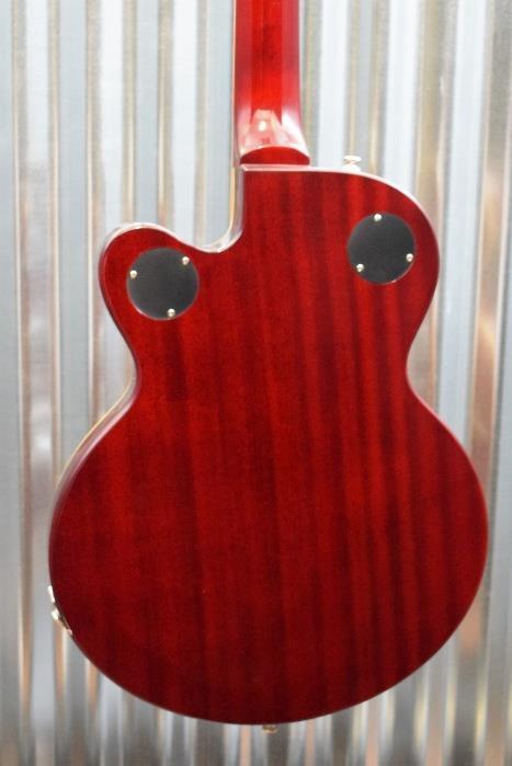 Ephiphone Wildkat Semi Hollow Bigsby Flame Top Wine Red Guitar & Case