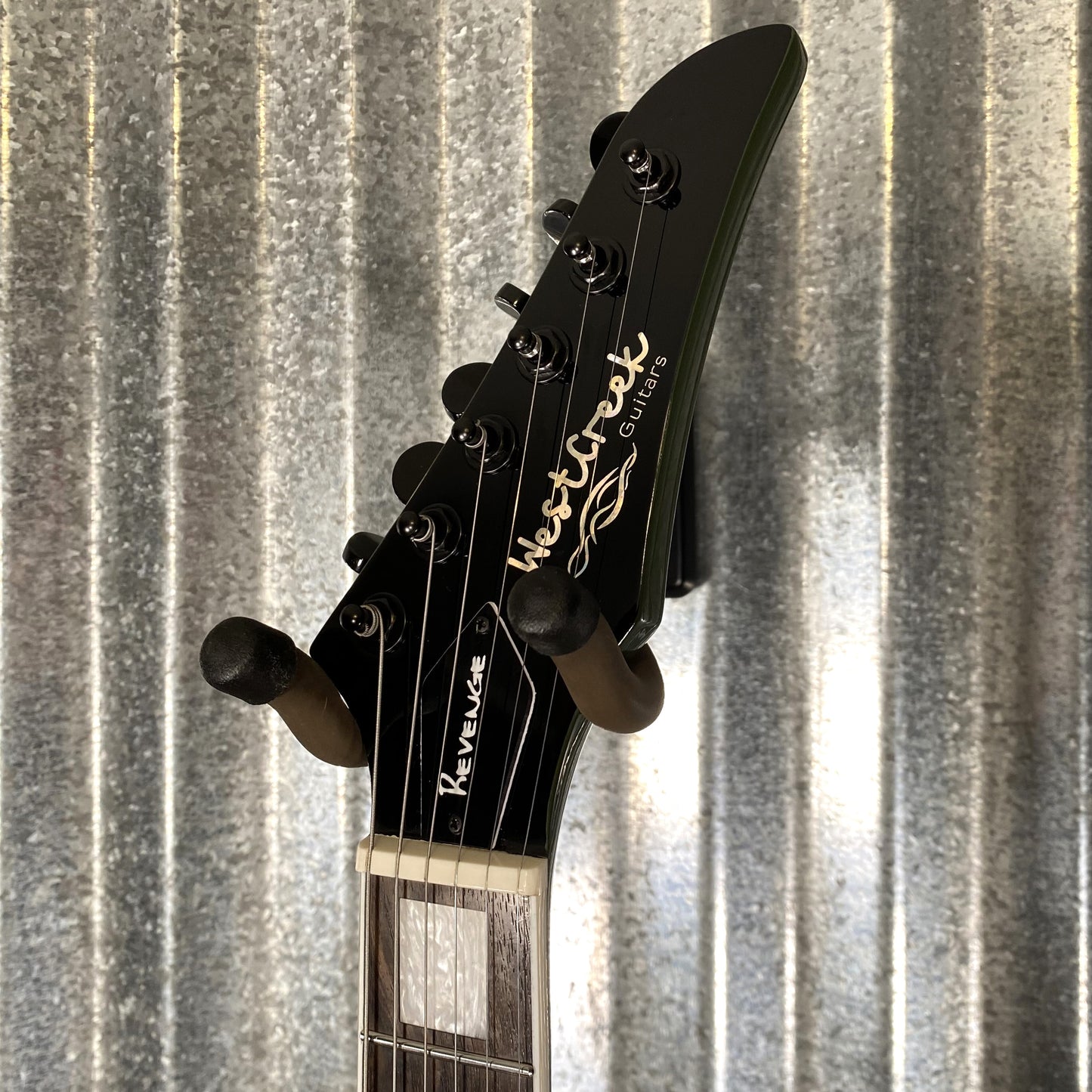 Westcreek Revenge Explorer Army Green Guitar #0266 Used