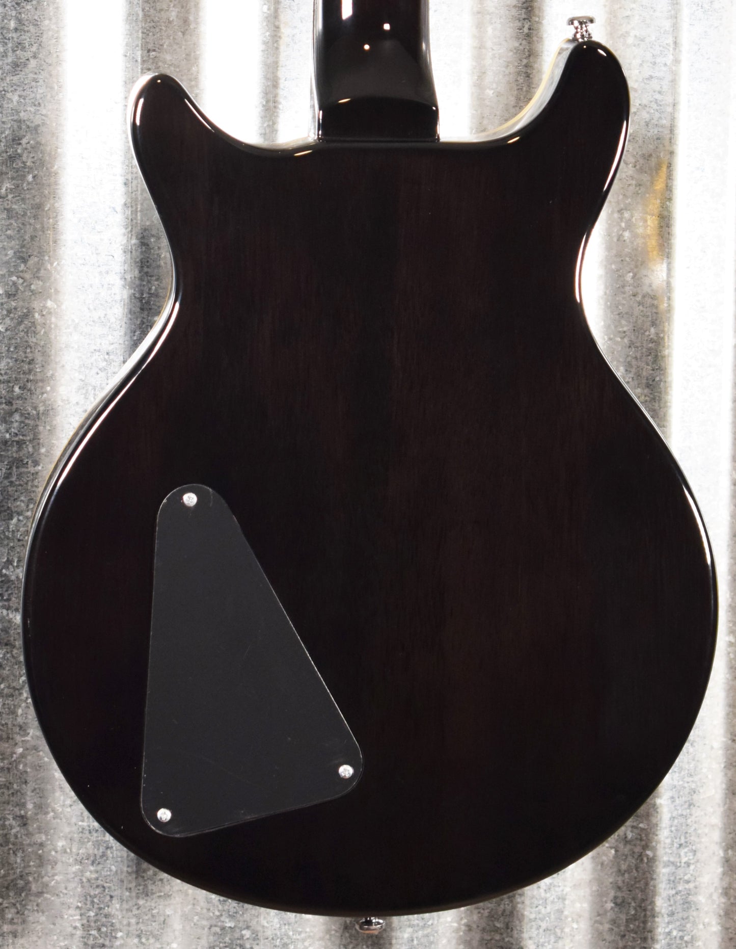 Hamer Archtop Flame Trans Black Double Cut Guitar SATF-TBK #1376 Demo