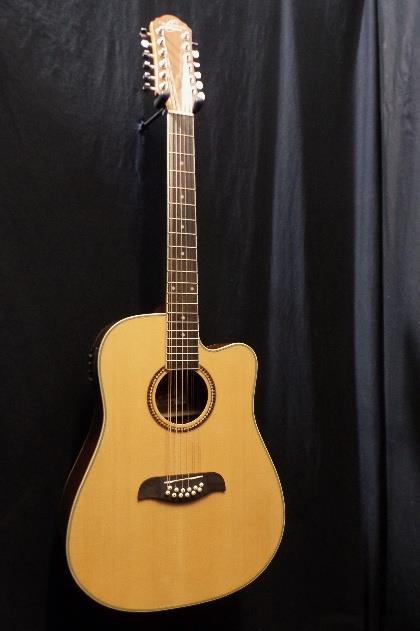 Oscar Schmidt OD312CE 12 String Acoustic Electric Guitar & Gig Bag *