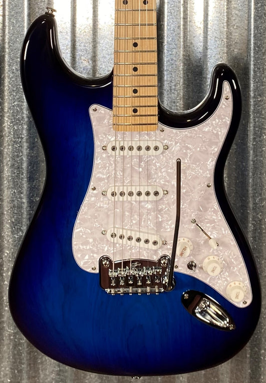 G&L USA Fullerton Deluxe S-500 Blueburst Guitar & Bag S500 #2104