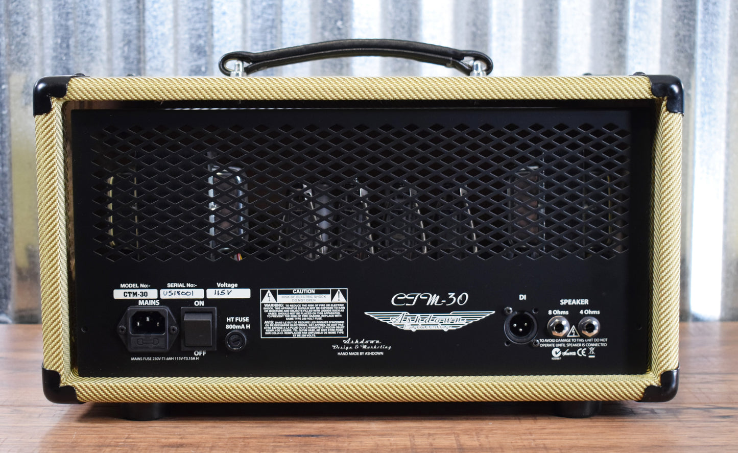 Ashdown Engineering 20th Anniversary Ltd Ed CTM-30 Tweed 30 Watt All Tube Bass Head Amplifier Demo