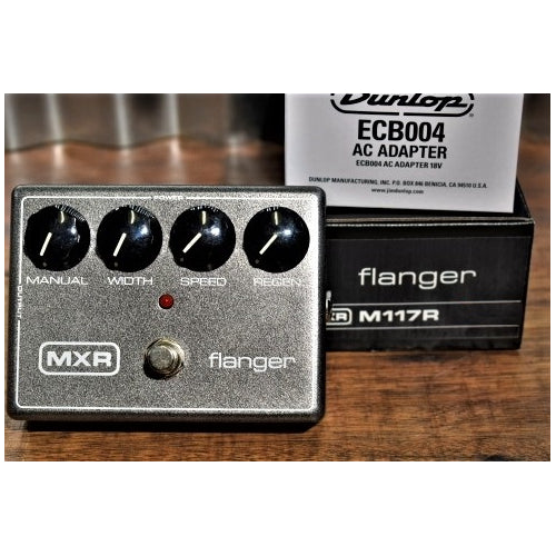 Dunlop MXR M117R Flanger Guitar Effect Pedal & Power Supply