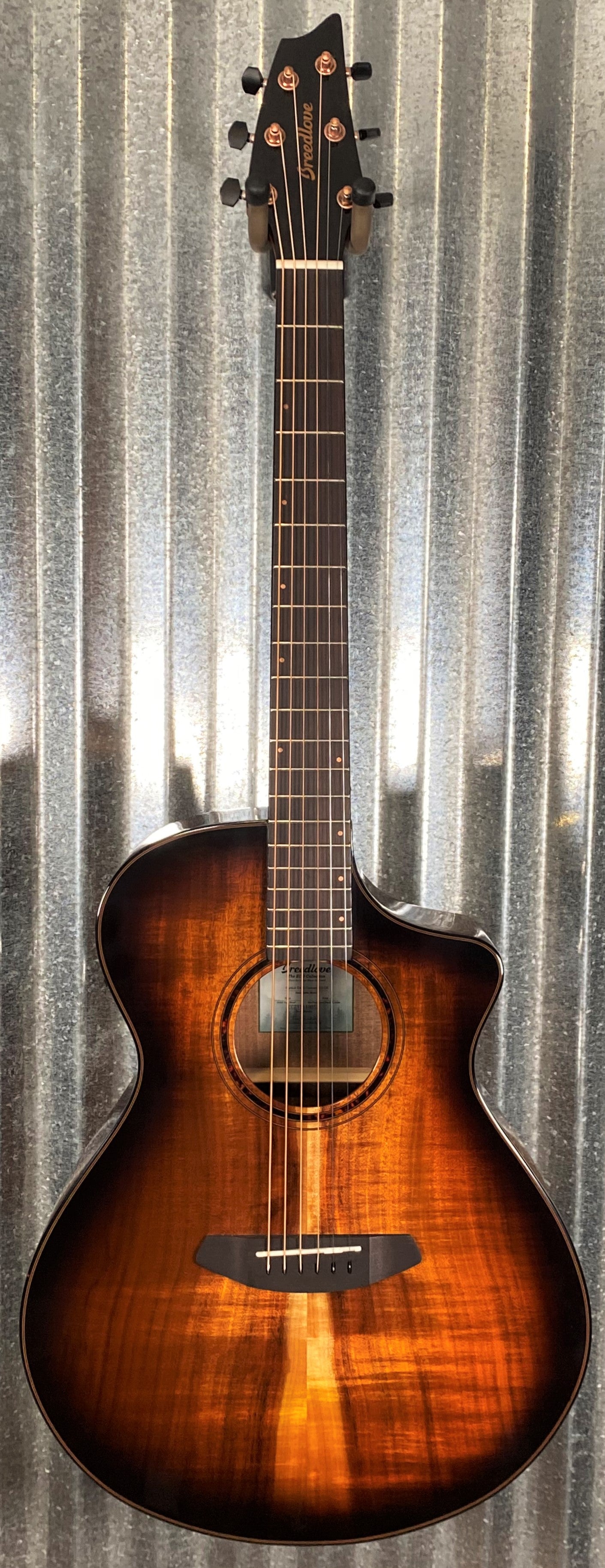 Breedlove Pursuit Exotic S Concert Edgeburst CE Koa Acoustic Electric Guitar PSCN44CEKOKO #8857