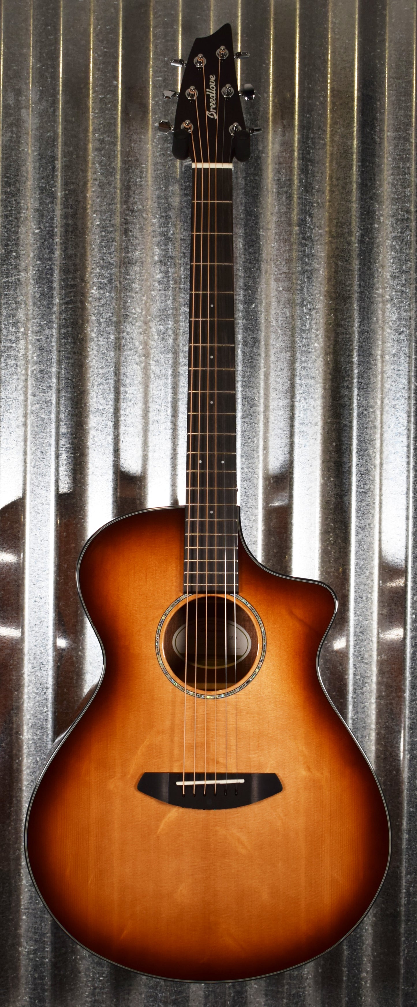 Breedlove Pursuit Exotic Concert Whiskey Burst CE Sitka-Koa Acoustic Electric Guitar #1566