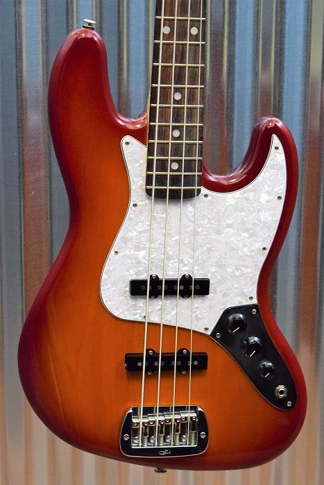 G&L Guitars USA JB 4 String Jazz Bass JB Cherryburst & Case 2016 #8148
