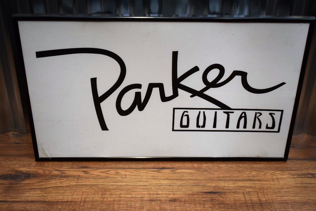 Parker Guitars Electric Backlit Point of Purchase Dealer Sign 24" x 14"