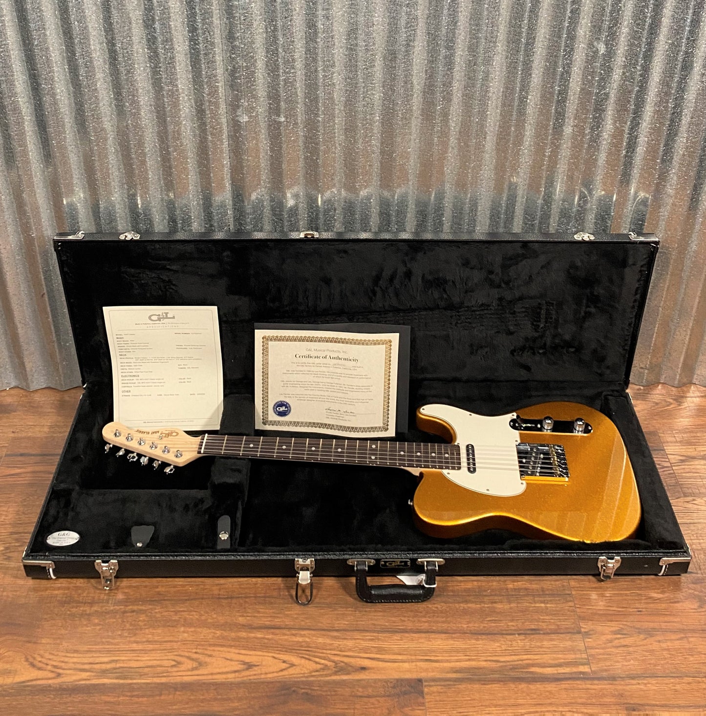 G&L USA ASAT Classic Pharaoh Gold Guitar & Case #5161
