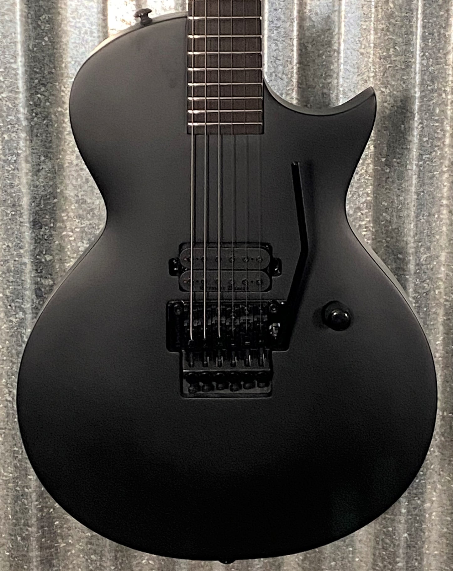 ESP LTD EC Black Metal Eclipse Seymour Duncan Black Satin Guitar LECBKMBLKS #0863 Used