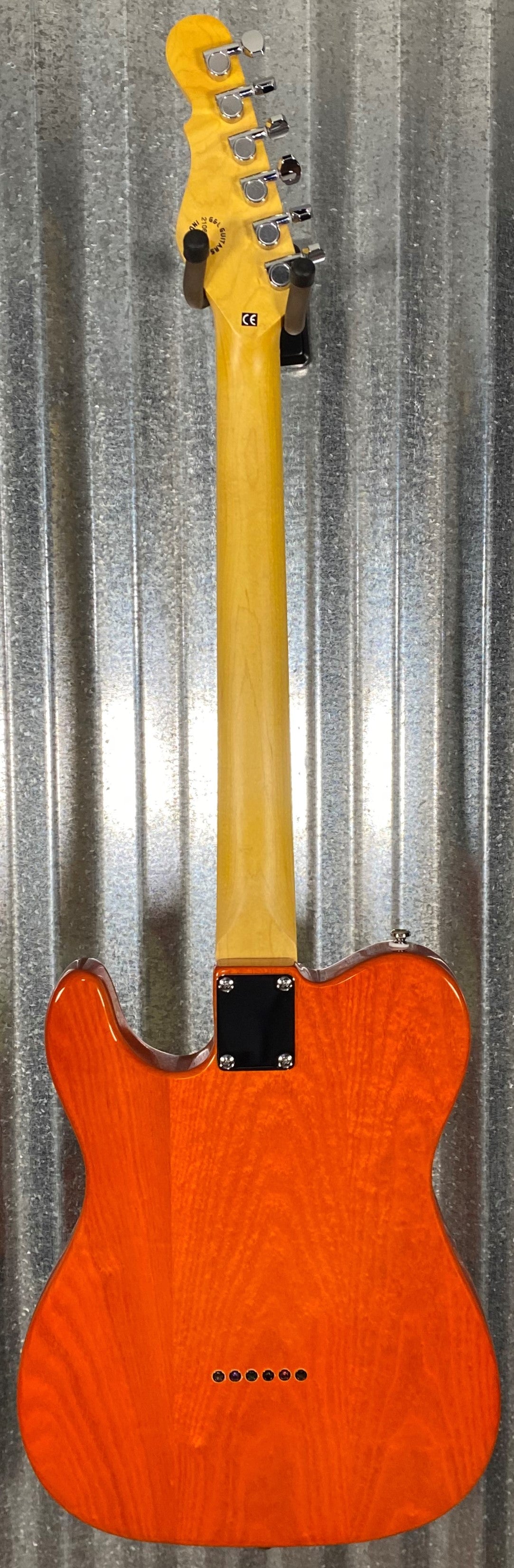 G&L Tribute ASAT Classic Bluesboy Clear Orange Semi Hollow Guitar Blem #7141