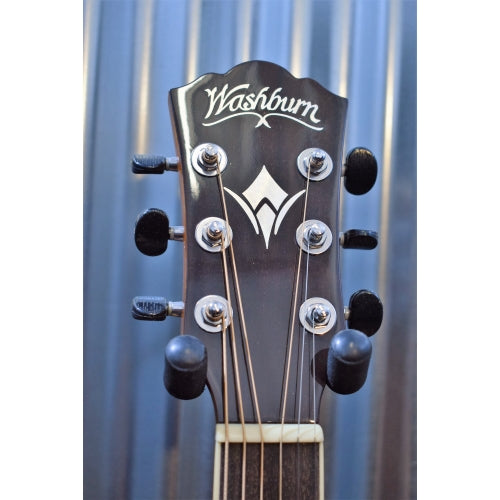 Washburn Guitars AG20CEK Natural Solid Spruce Acoustic Electric Guitar & Case