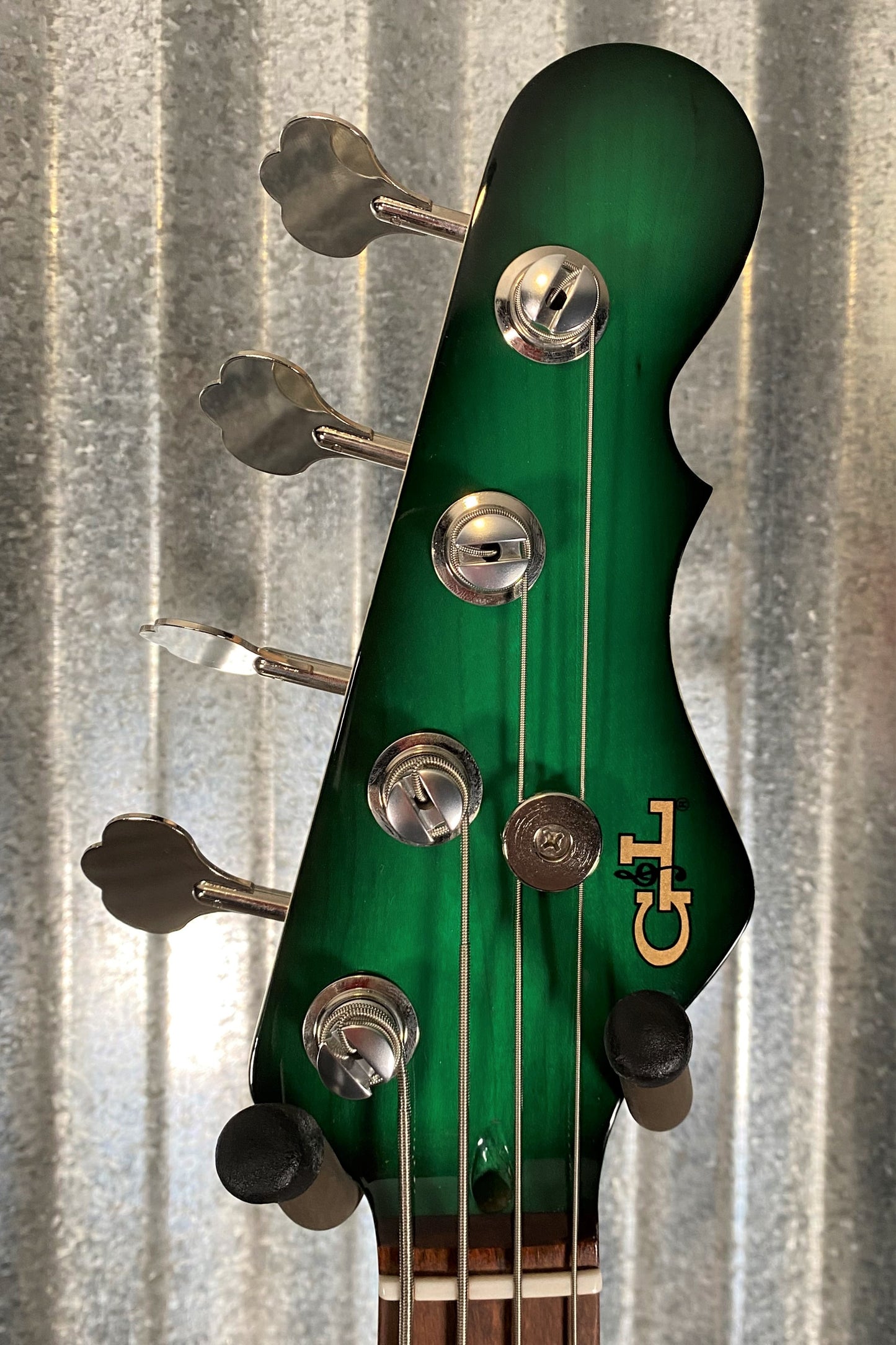 G&L USA LB-100 Greenburst 4 String Bass & Case #7273