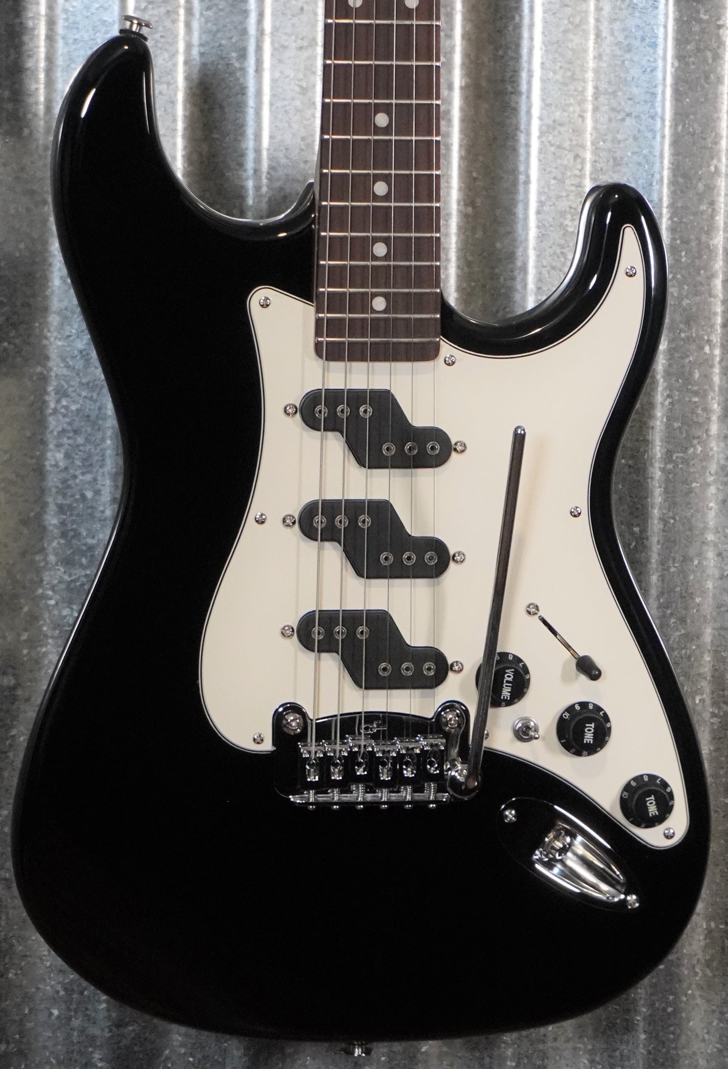 G&L USA Comanche Jet Black Rosewood Satin Neck Guitar & Case #6187
