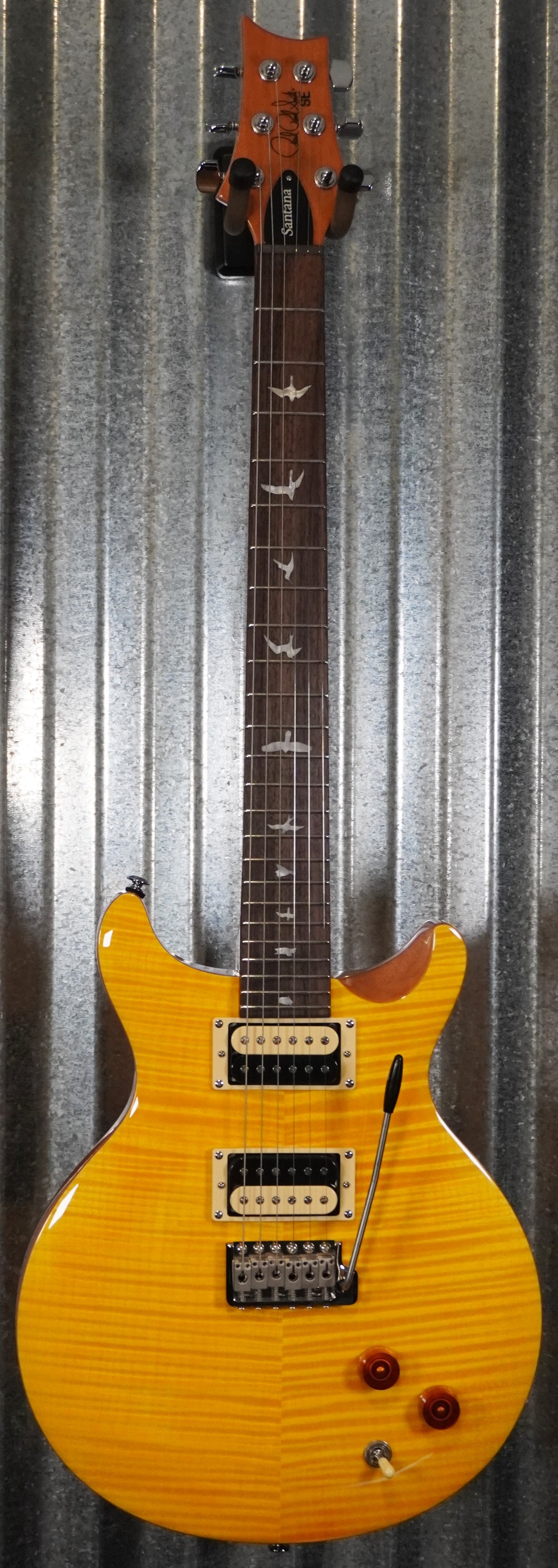PRS Paul Reed Smith SE Santana Yellow Guitar & Bag #5685