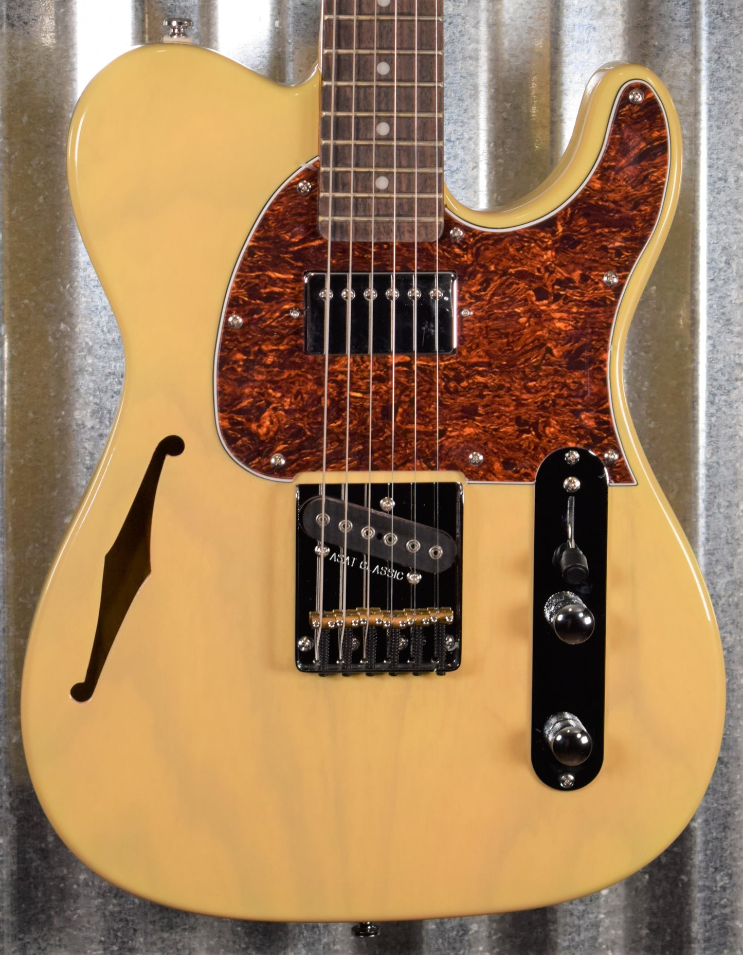 G&L Tribute ASAT Classic Bluesboy Blonde Guitar #4419 Demo