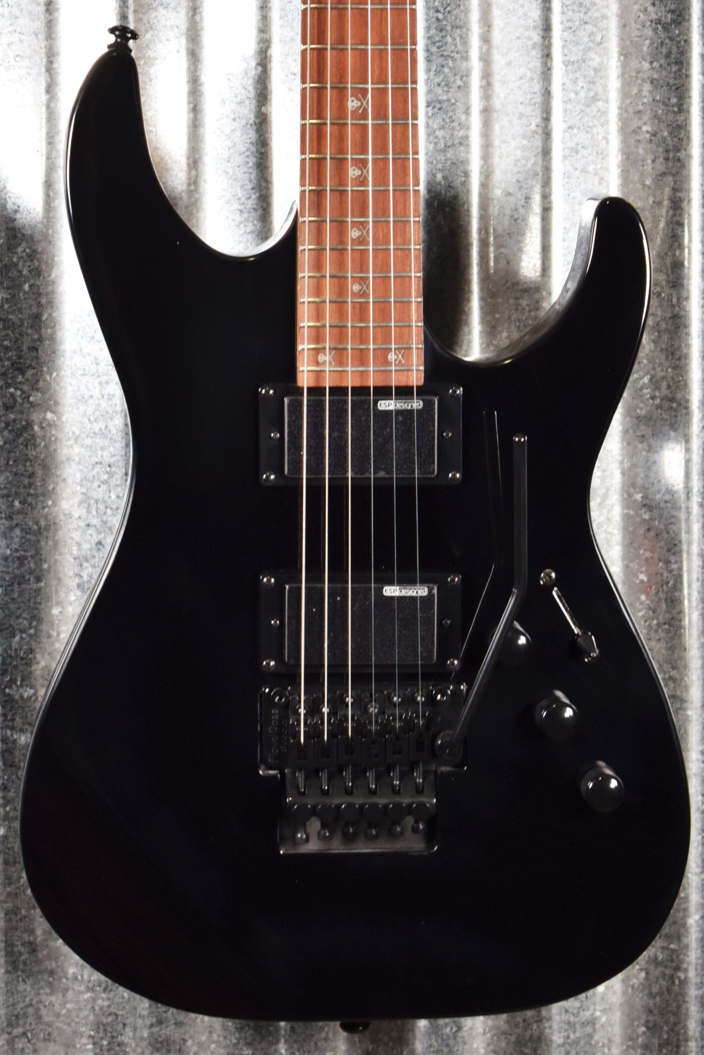 ESP LTD KH-202 Kirk Hammett Signature Gloss Black Guitar KH202 #0454 Demo