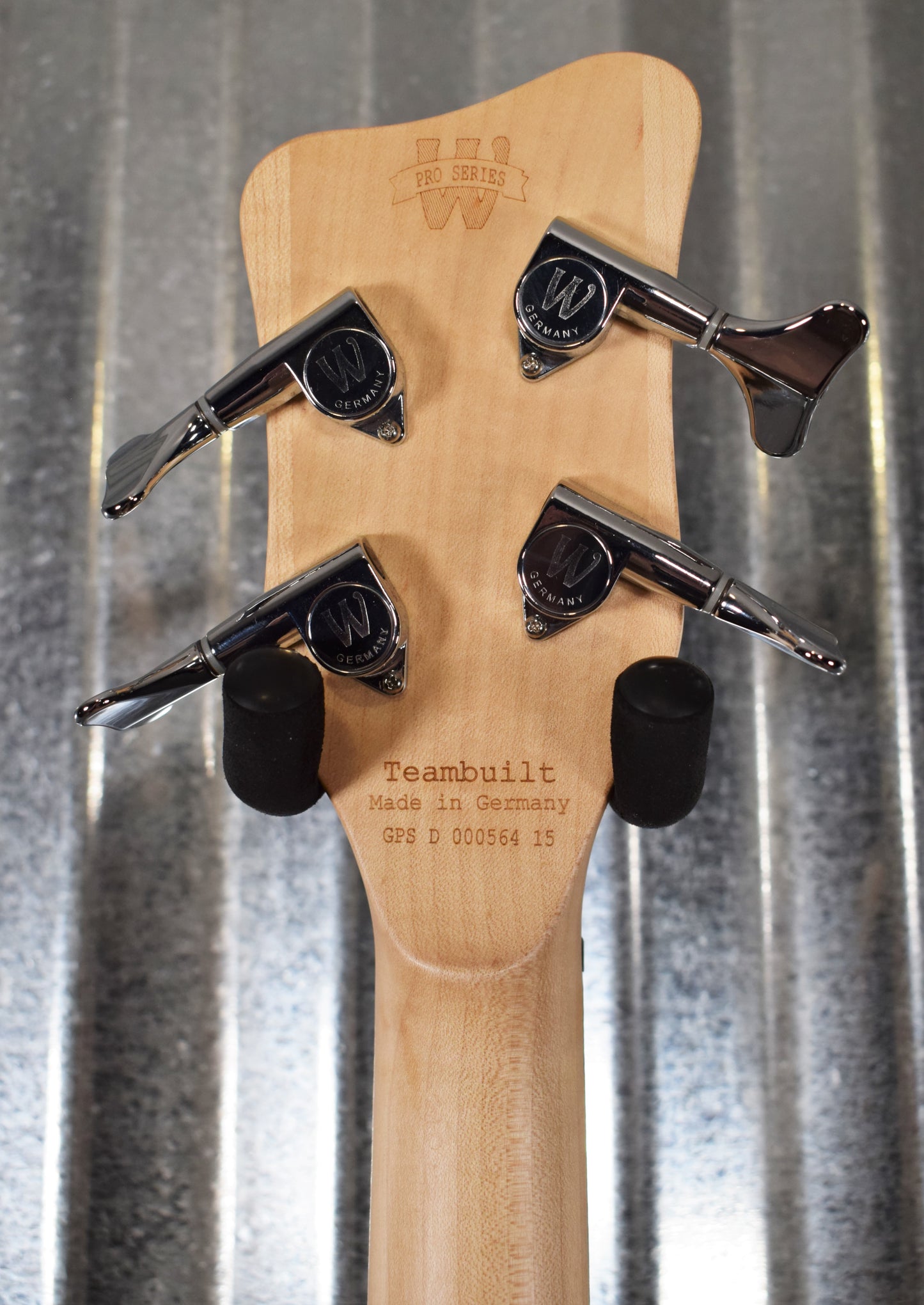 Warwick German Pro Series Streamer CV Classic Black 4 String Bass & Bag #6415 Demo