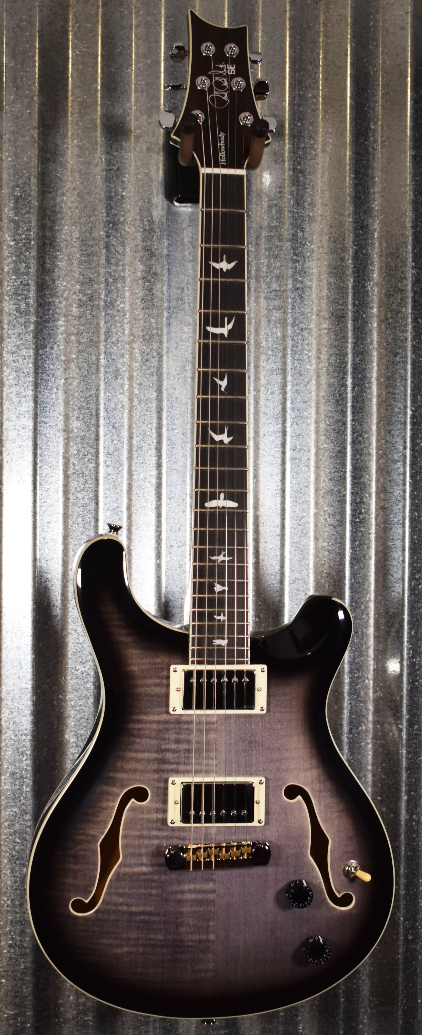 PRS Paul Reed Smith SE Hollowbody II Charcoal Burst Guitar & Case #9484
