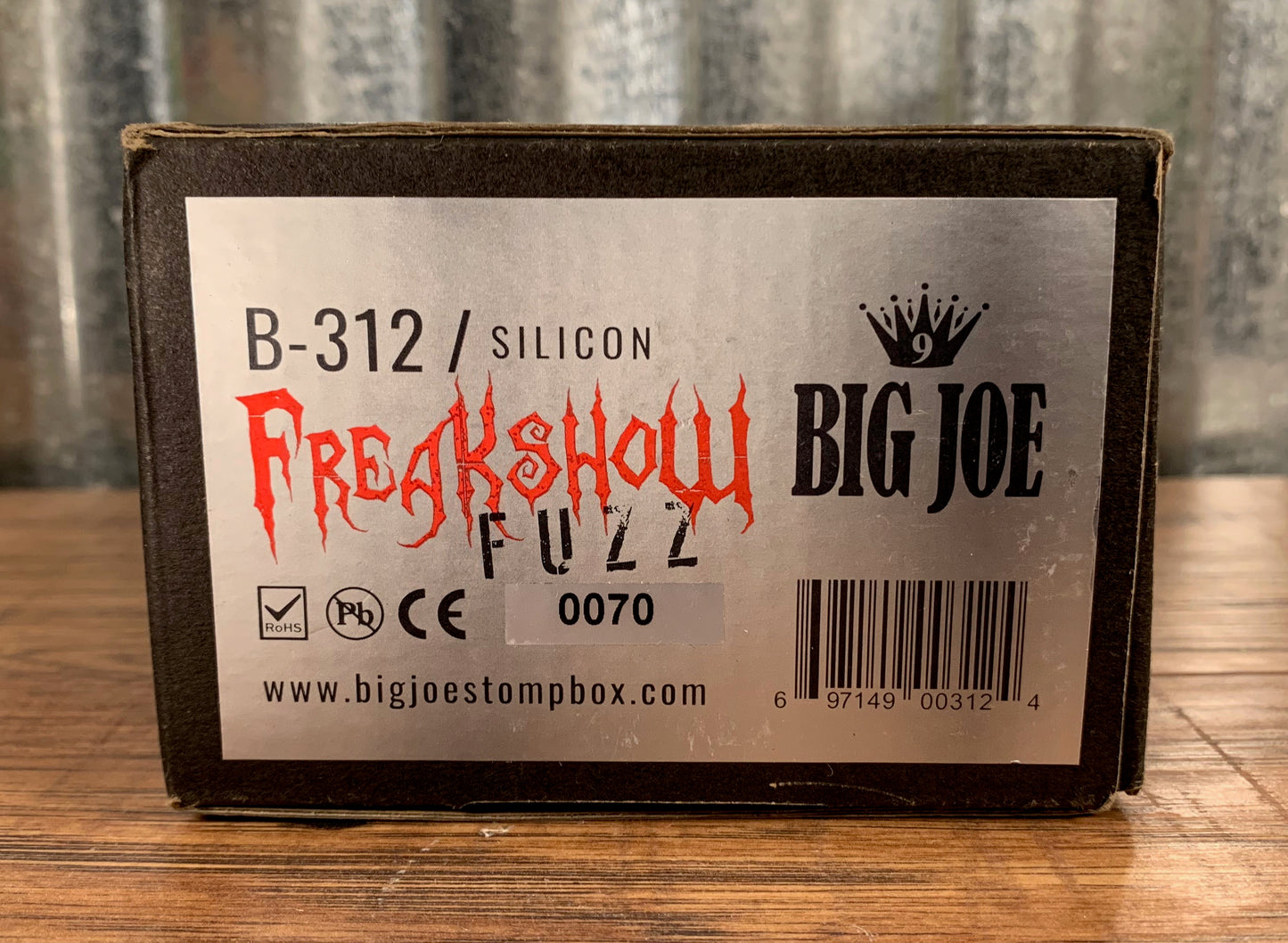 Big Joe Stompbox Company Analog Freakshow Fuzz (Silicon) B-312 Big Joe Series Fuzz Guitar Effects Pedal