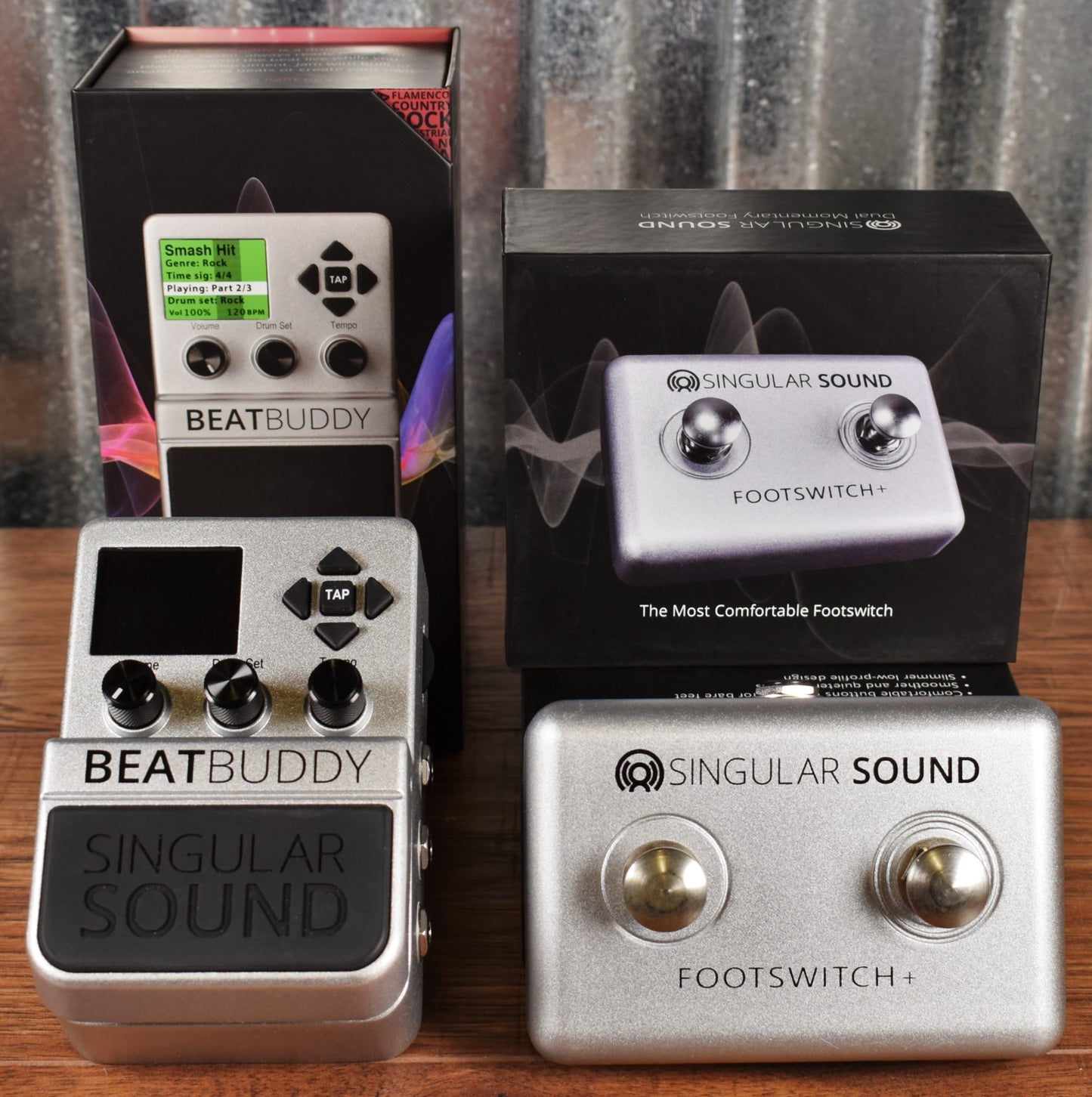Singular Sound BeatBuddy Drum Machine Guitar Effect Pedal & Dual Footswitch +