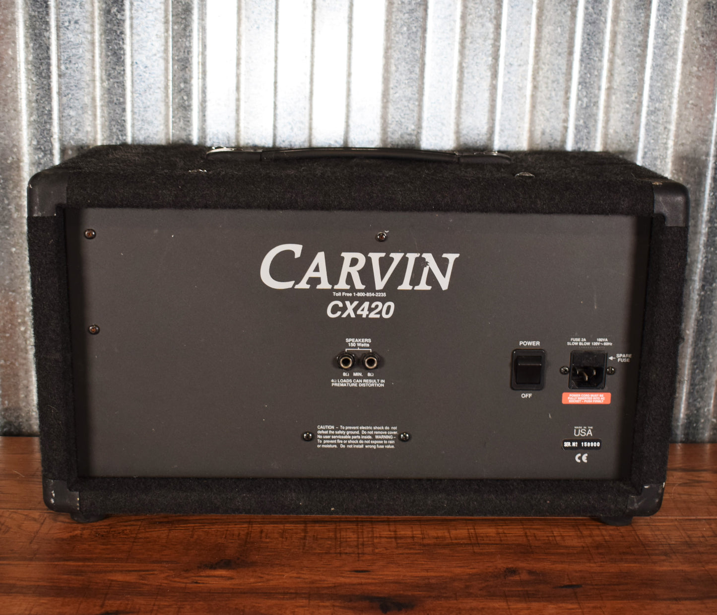 Carvin USA CX420 4 Channel 150 Watt Mono PA Mixer Used
