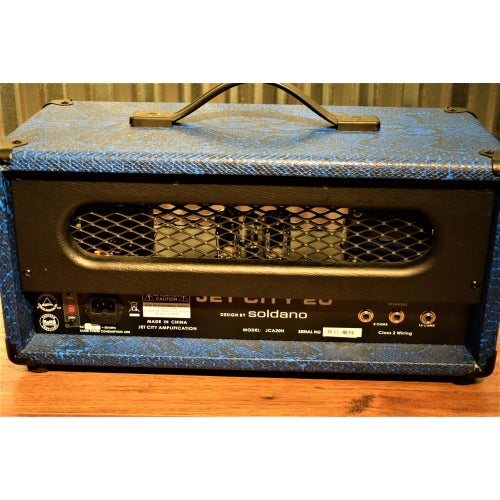 Jet City Amplification JCA-20H 20 Watt Tube Guitar Amp Head Electric Blue Python Tolex Used
