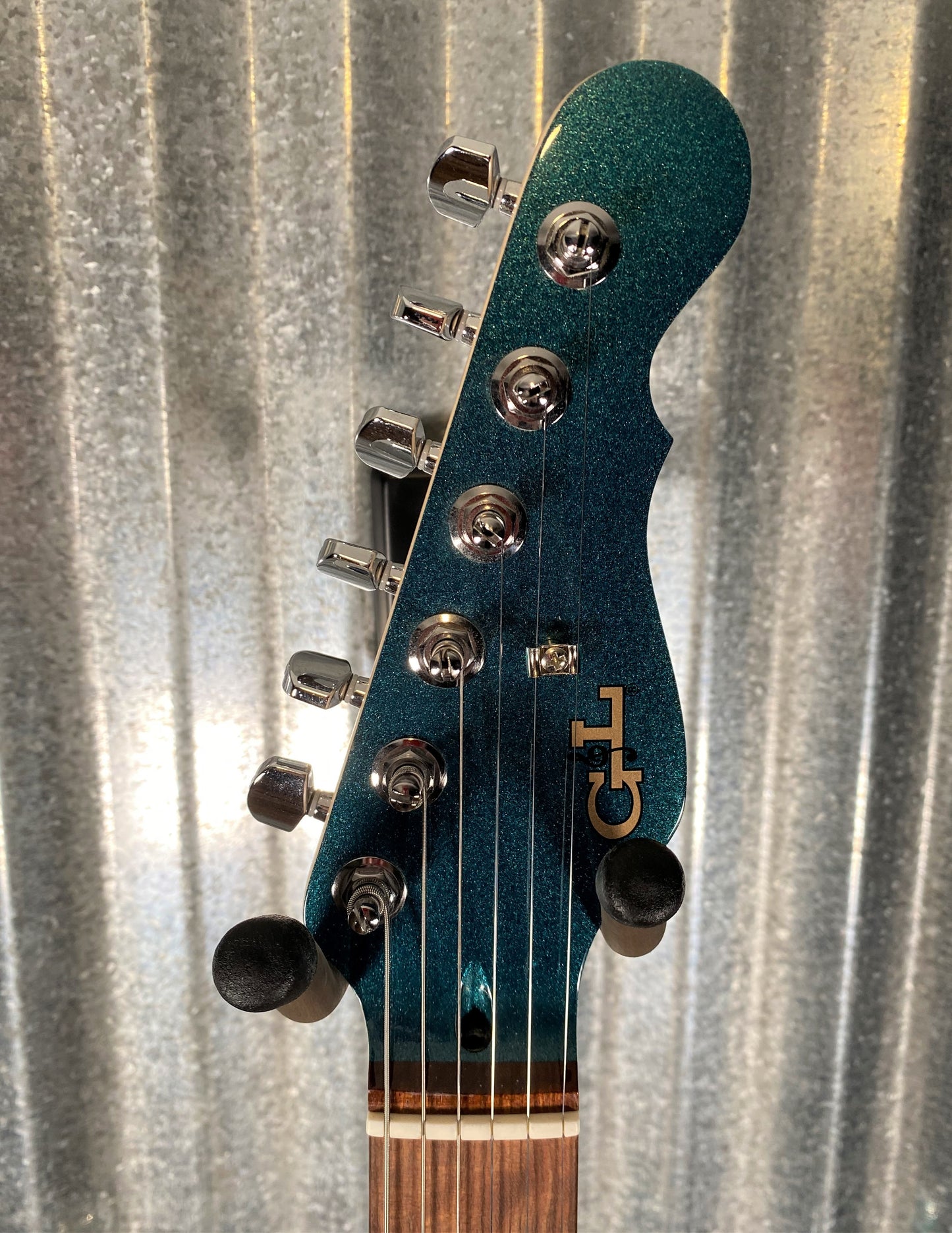 G&L USA 2023 Custom ASAT Classic Emerald Blue Metallic Guitar & Bag #1206 Used