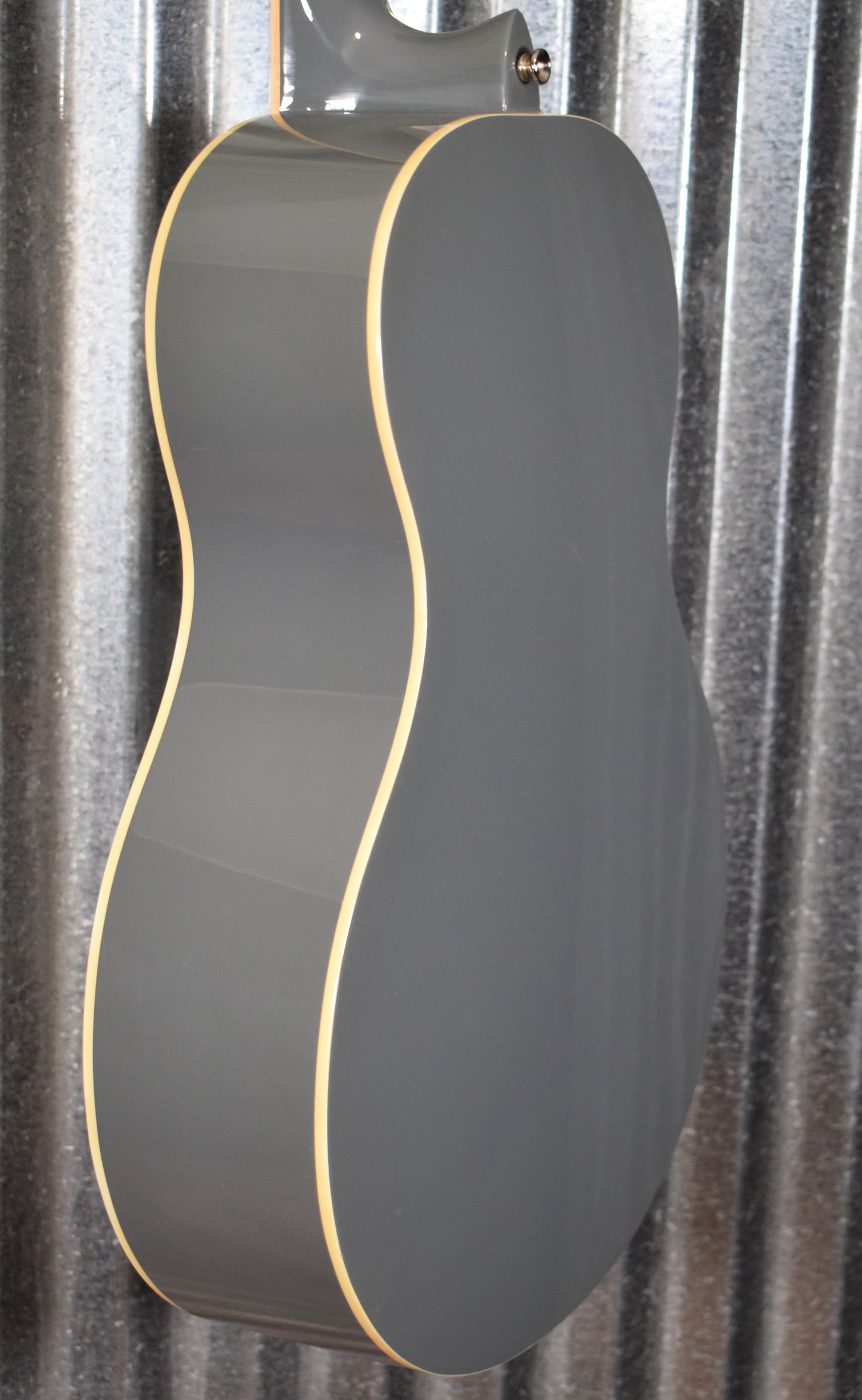 Ortega RGA-PLT Gaucho Acoustic Nylon String Parlor Platinum Grey Guitar & Bag #0066