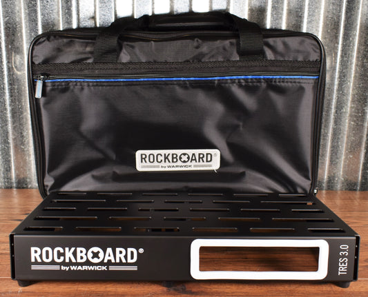 Warwick Rockboard Tres 3.0 B Guitar Effect Pedalboard & Gig Bag