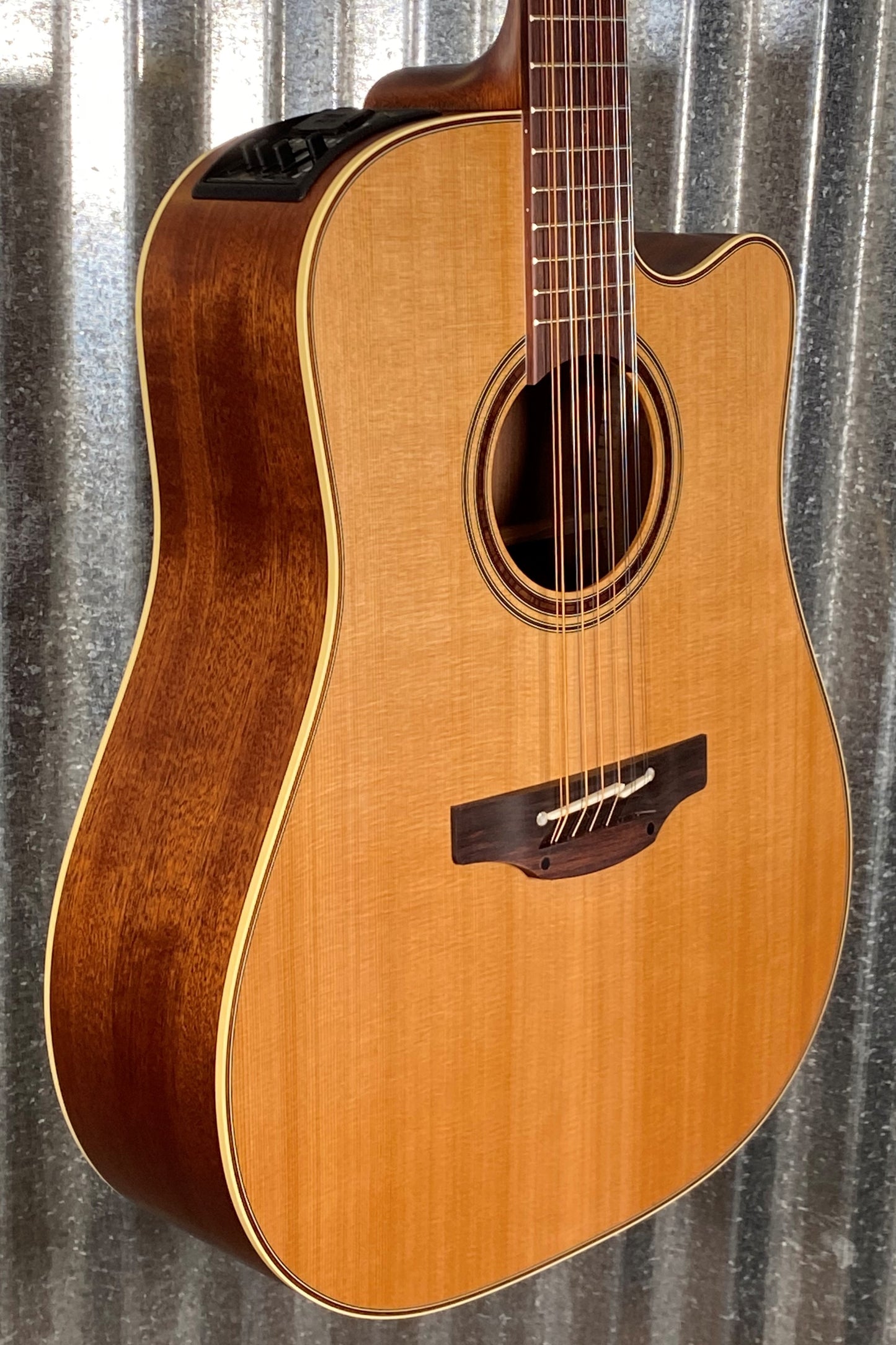 Takamine P3DC-12 12 String Acoustic Electric Guitar Natural & Case Blem #0342