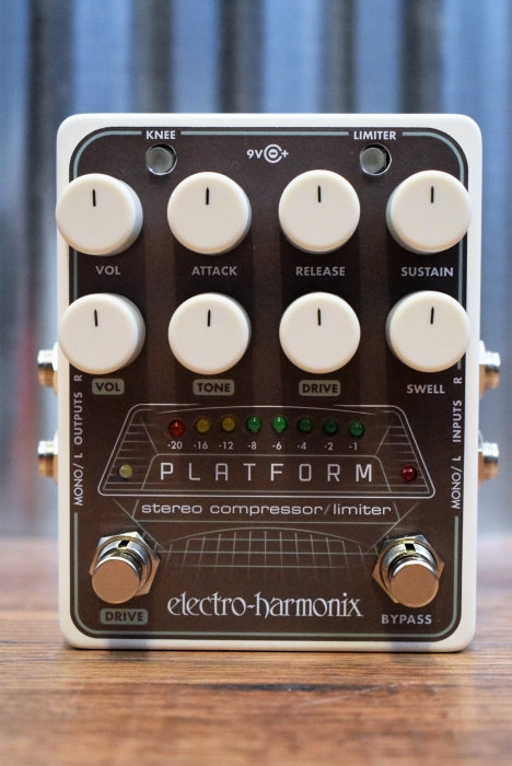 Electro-Harmonix EHX Platform Stereo Compressor Limiter Guitar Effect Pedal