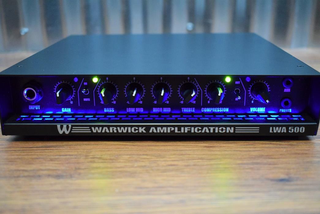 Warwick LWA500 500 Watt Light Weight Bass Amplifier Head LWA 500 B Stock