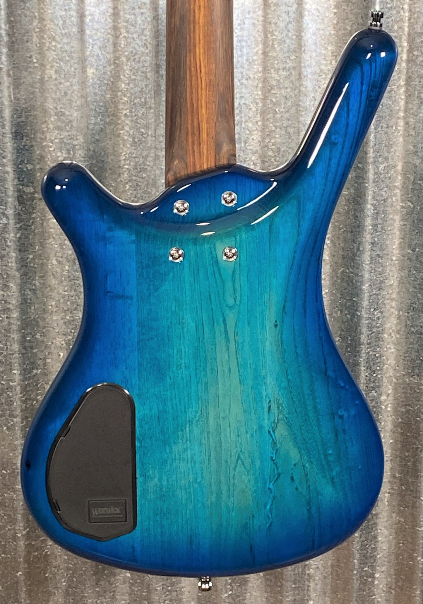 Warwick German Pro Series Corvette $$ 4 String Bass LTD Edition Lagoon Blueburst & Bag #1422