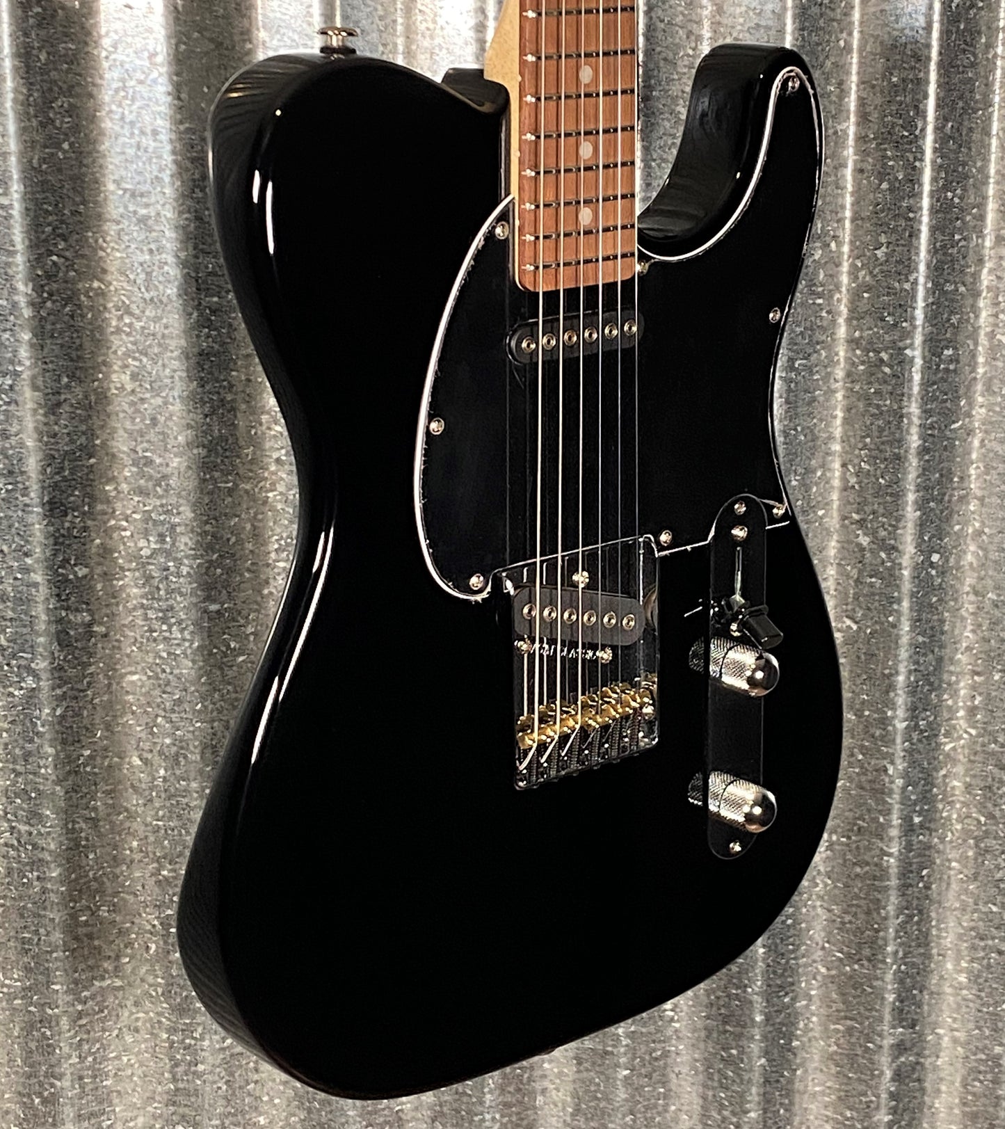 G&L USA ASAT Classic Jet Black Guitar & Bag #1147 Used