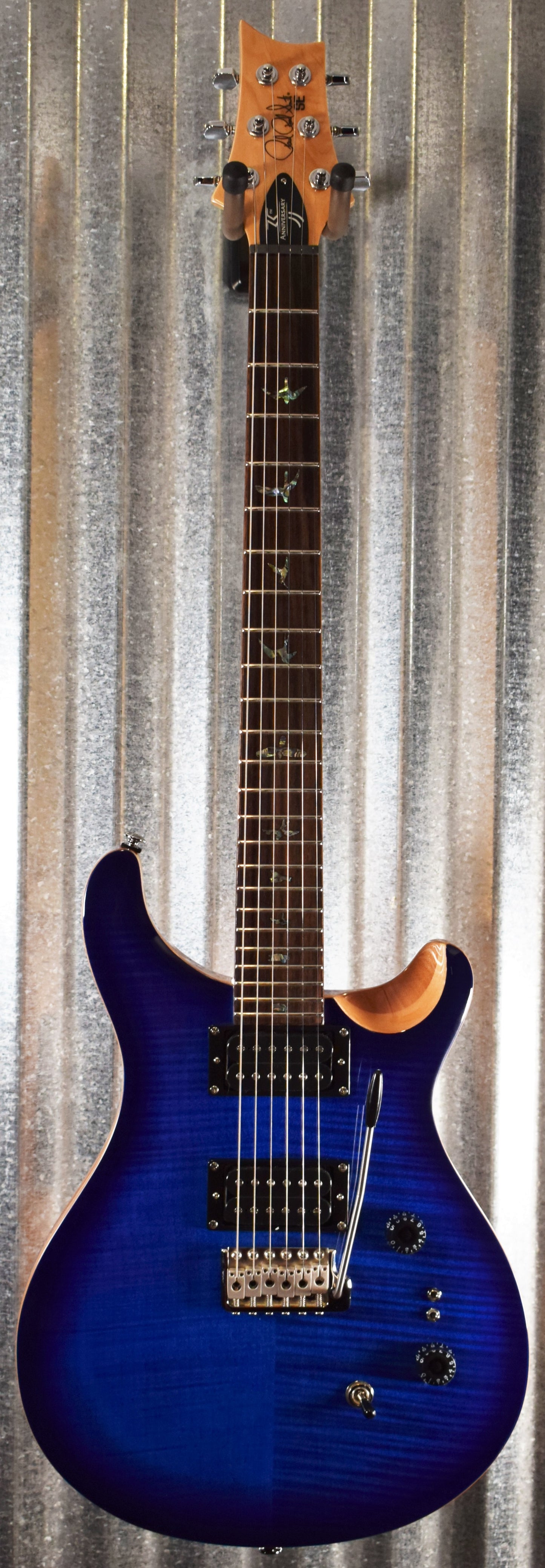 PRS Paul Reed Smith SE 35th Anniversary Custom 24 Faded Blue Burst CU2435 & Bag #8553