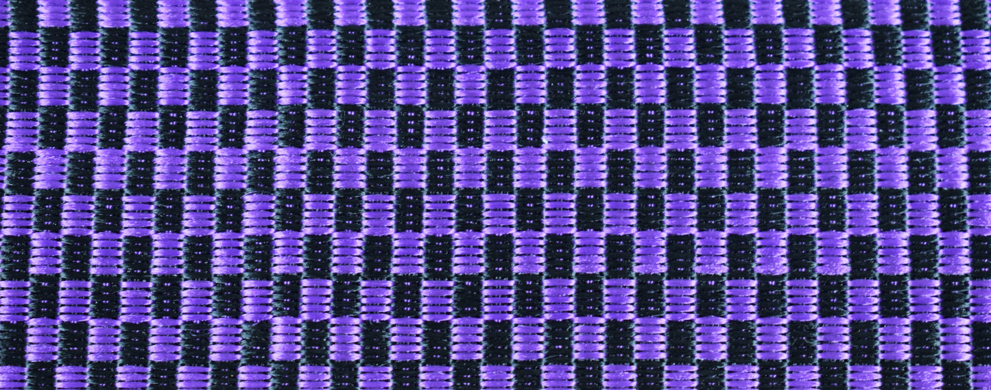 LOCK-IT Straps Polypro Series 2" Purple Checker Poly Guitar Bass Strap 010 P2-PRCHK