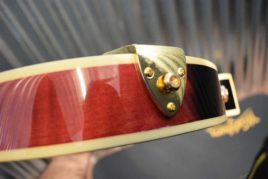 Washburn M3SWETWRK Mandolin in Trans Wine Red & Case B Stock #0088