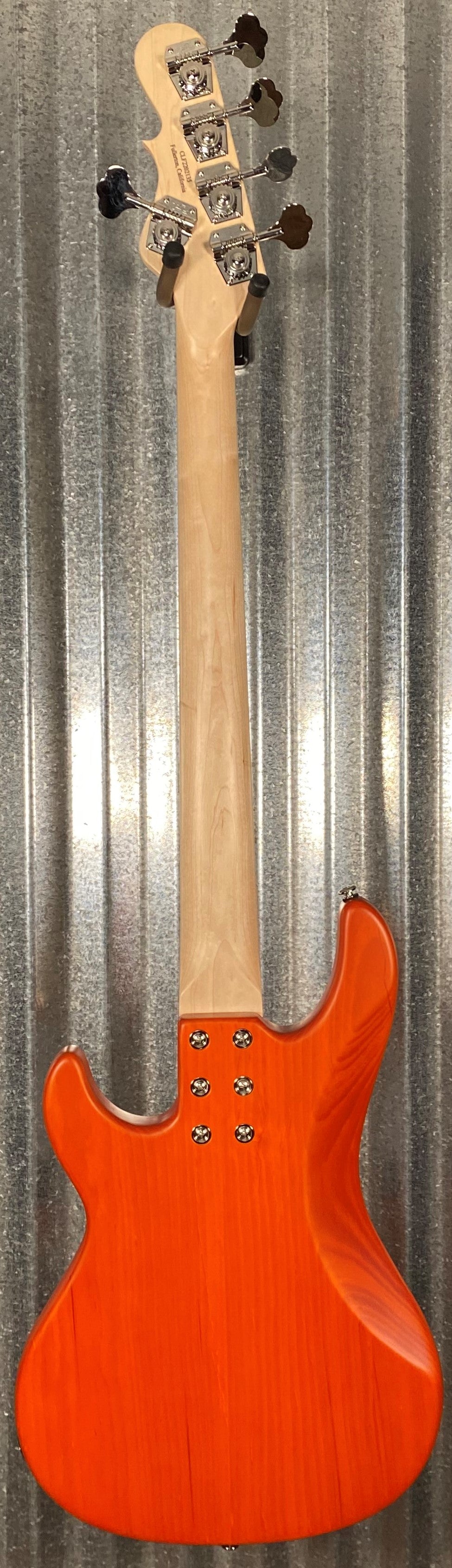 G&L USA Kiloton 5 Clear Orange Frost 5 String Bass & Case #2135