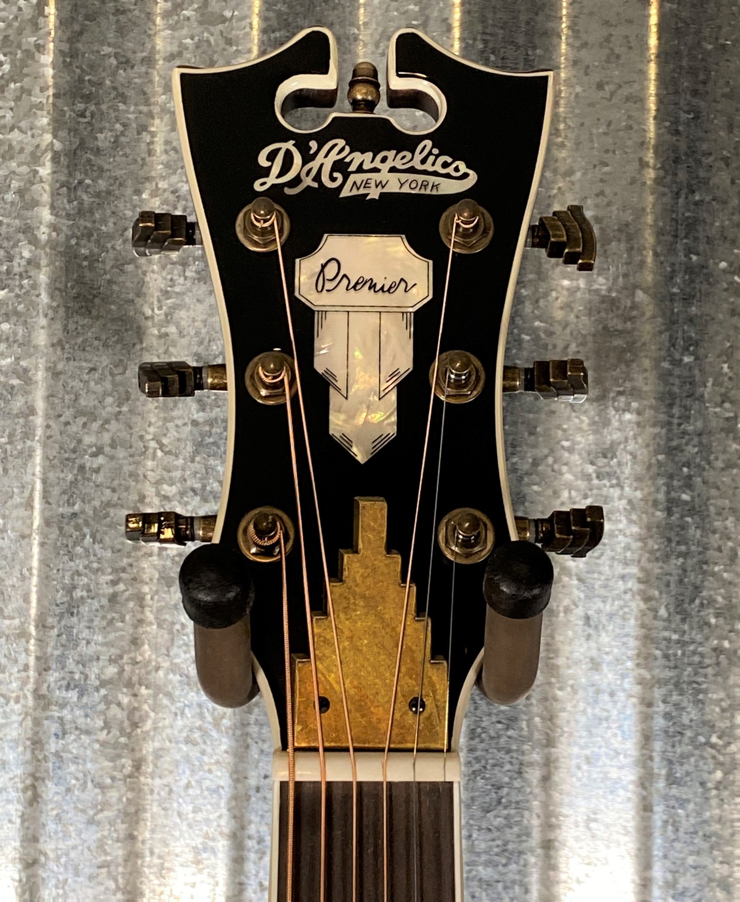D'Angelico Premier Gramercy Grand Auditorium CE Trans Black Cherry Acoustic Electric Guitar #3995