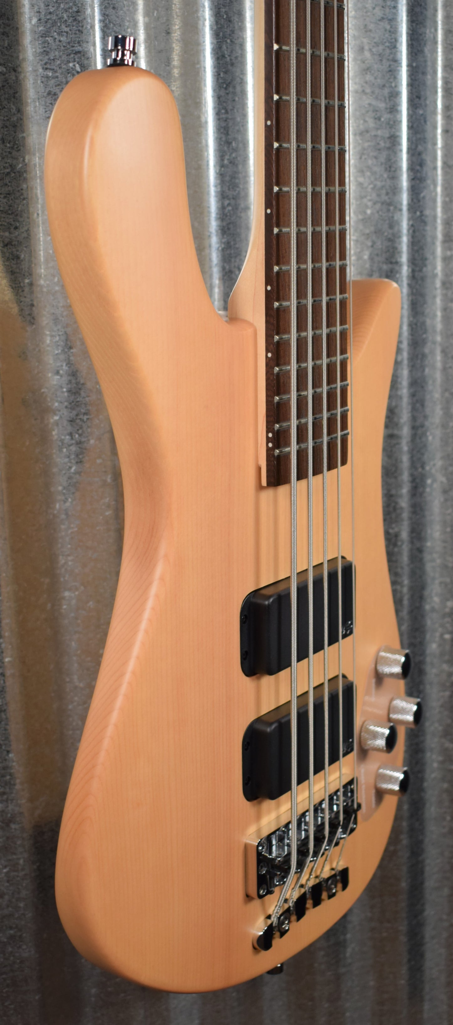 Warwick Rockbass Streamer Standard Natural 5 String Bass & Bag #3018