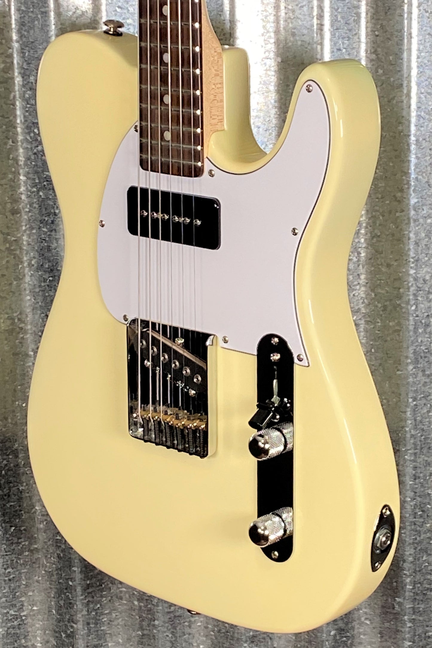 G&L USA 2016 ASAT Classic Bluesboy 90 Vintage White Guitar & Case #7510 Used