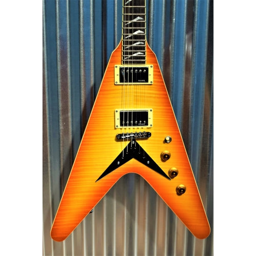 Hamer Vector Mahogany Flying V Cherry Sunburst Electric Guitar & Bag #1606