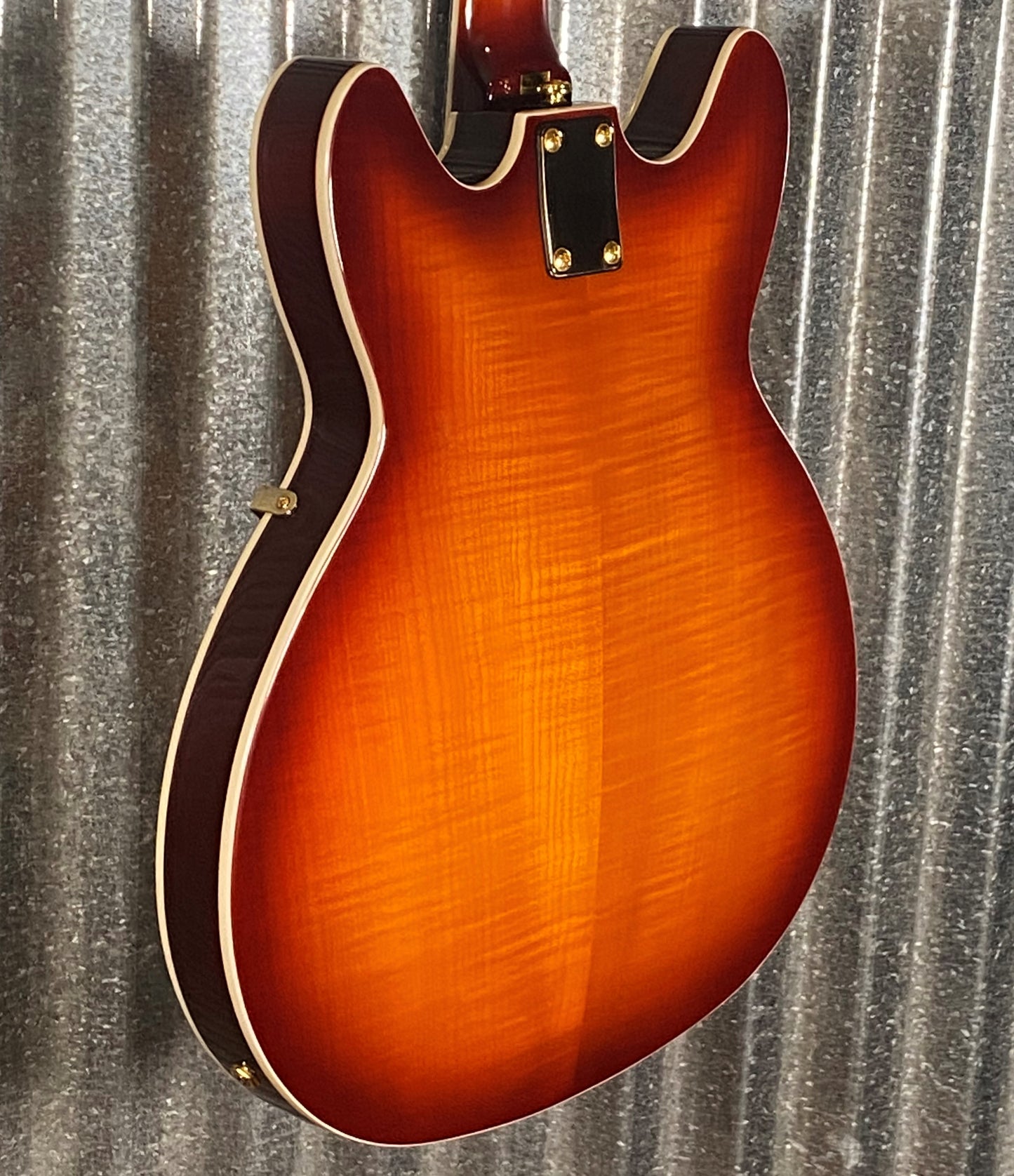 Hagstrom VIK67-G-VSB '67 Viking II Semi Hollow Vintage Sunburst Guitar #0398