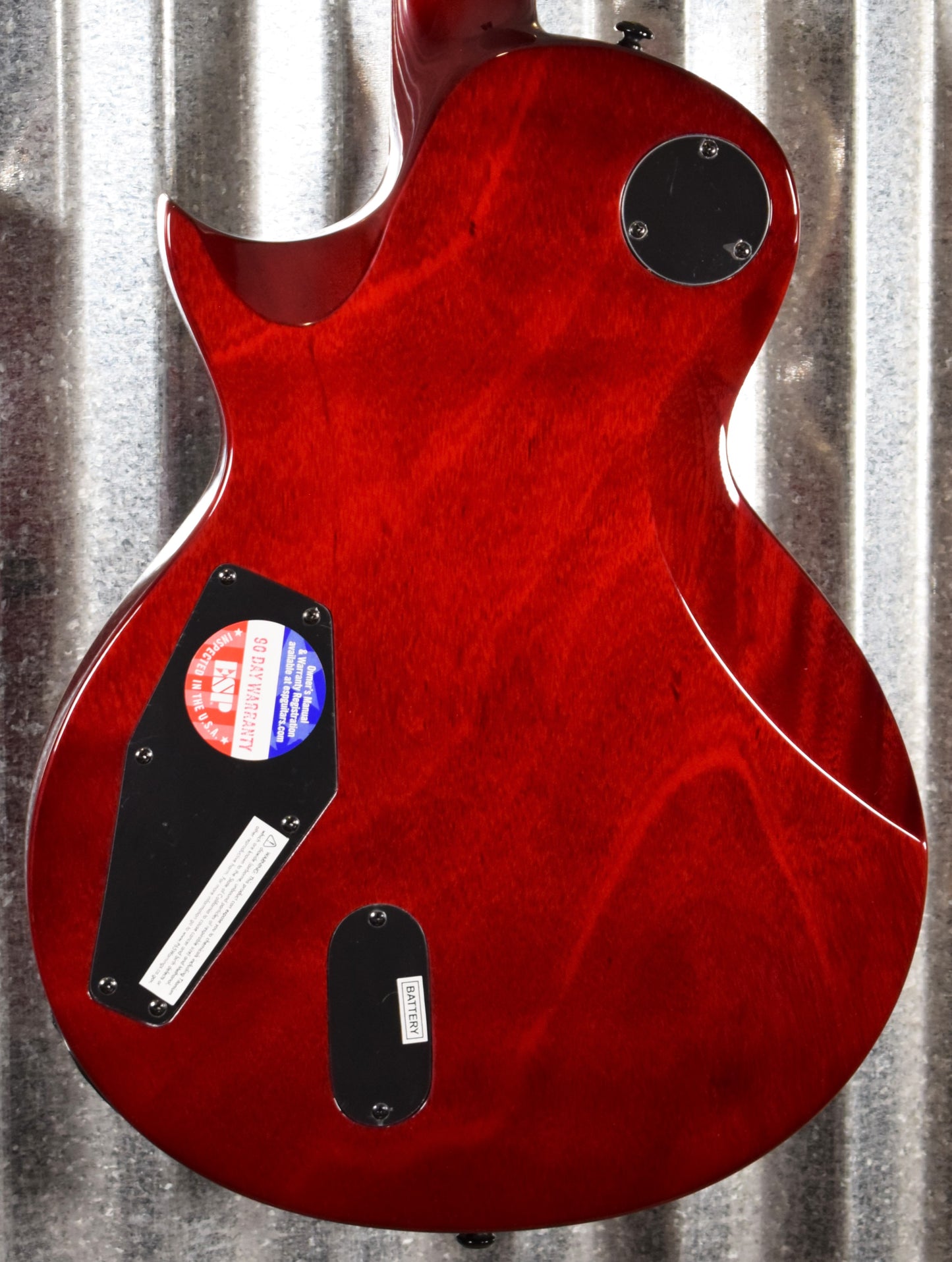ESP LTD EC-1000 Quilt Top See Through Black Cherry EMG Guitar LEC1000STBC #1224 Demo