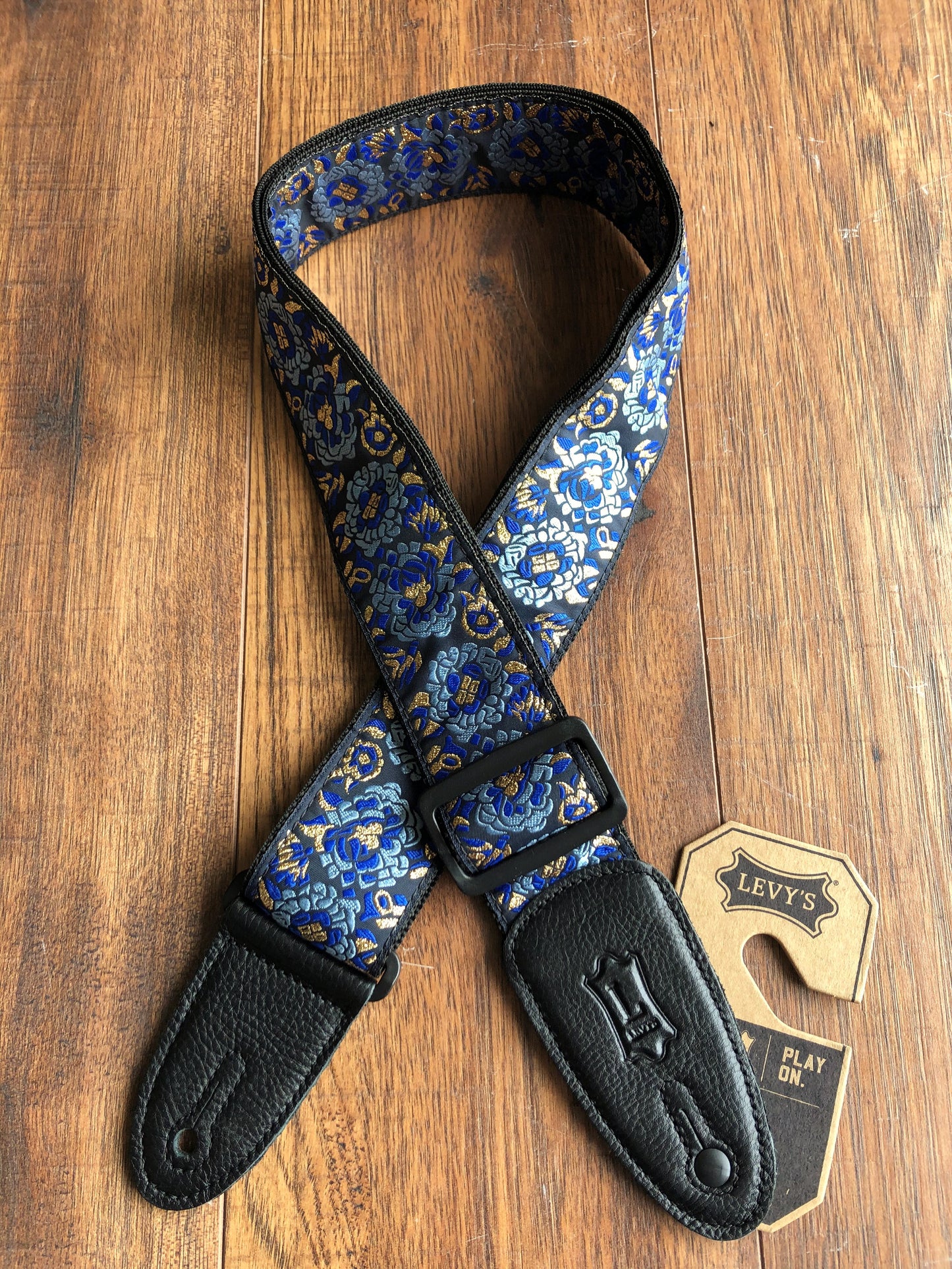 Levy's M8AS-NAV 2" Adjustable Poly Guitar & Bass Strap Navy Blue
