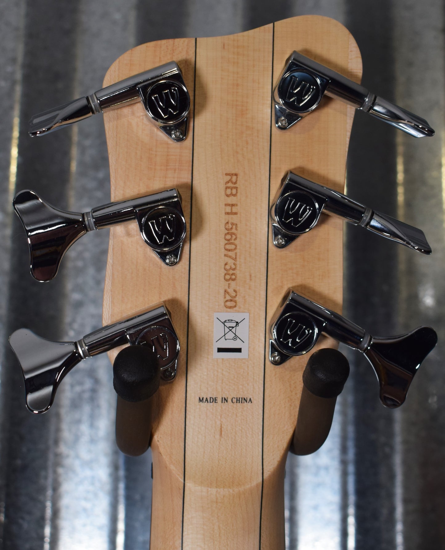 Warwick RockBass Corvette Basic Natural Active 6 String Bass & Bag #3820